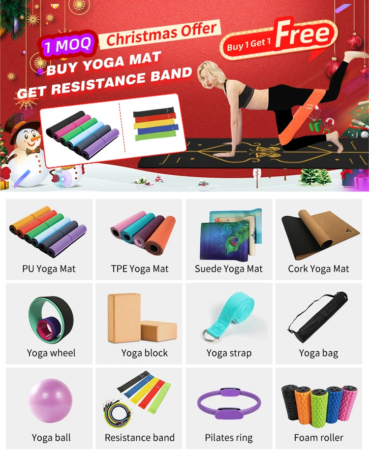 PU Rubber Yoga Mat Customized Service Non Slip Performance Yoga Mat
