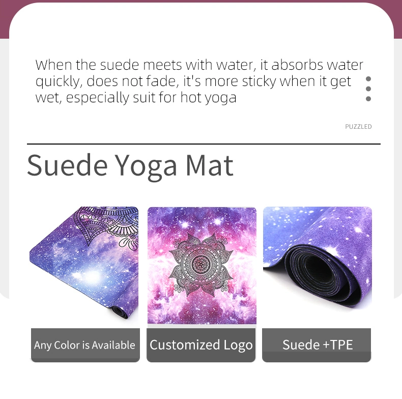 Yoga Mat - Premium 6mm Print Extra Thick Non Slip Exercise &amp; Fitness Mat for All Types of Yoga, Pilates &amp; Floor Workouts