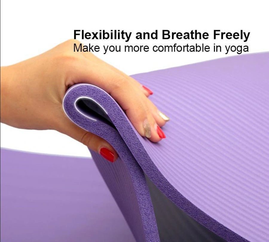 NBR Yoga Mat 10mm Thick for Gym Workout Pilates, Professional Yoga Mats