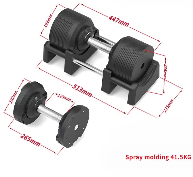 Wholesale Strength Training Equipment Bodybuilding Smart Adjustable Dumbbells 23.5kg 32.5kg 41.5kg