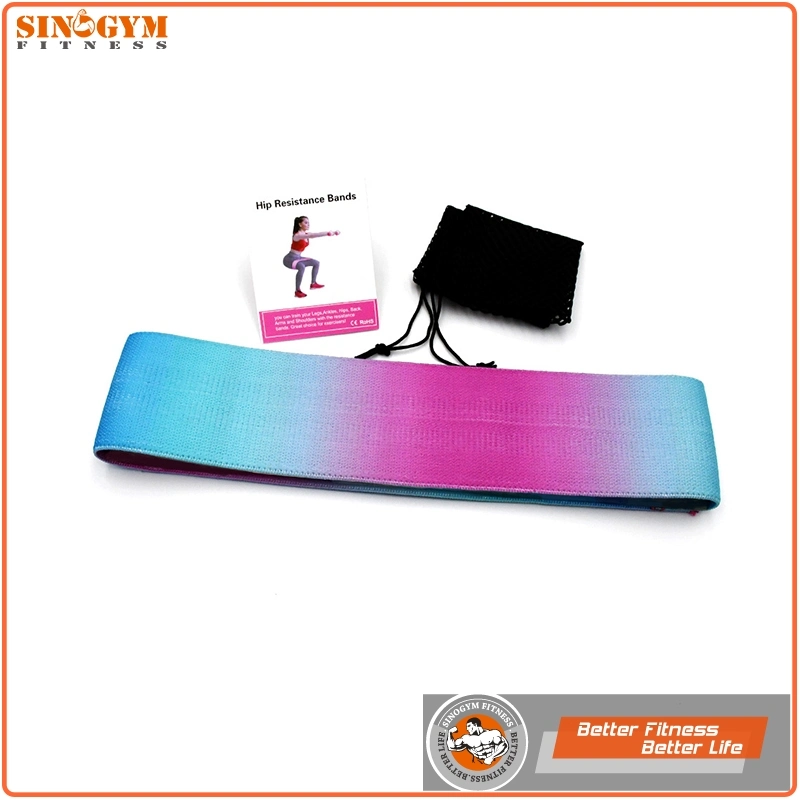 Gradient Fabric Latex Hip Resistance Loop Exercise Bands