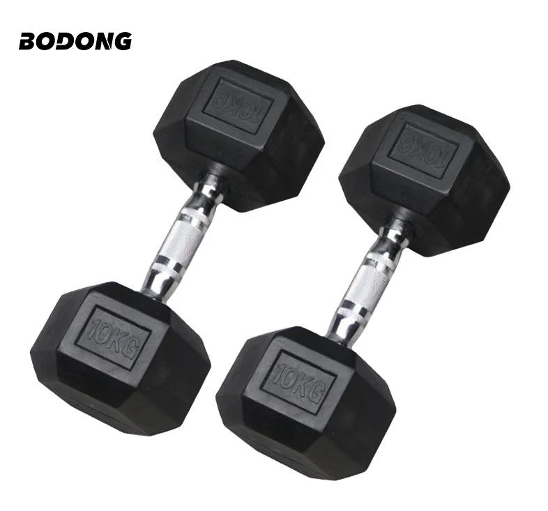 Wholesale Power Training Hex Weight Lifting Rubber Coated Power Training Sport Lifting Gym Dumbbell Set