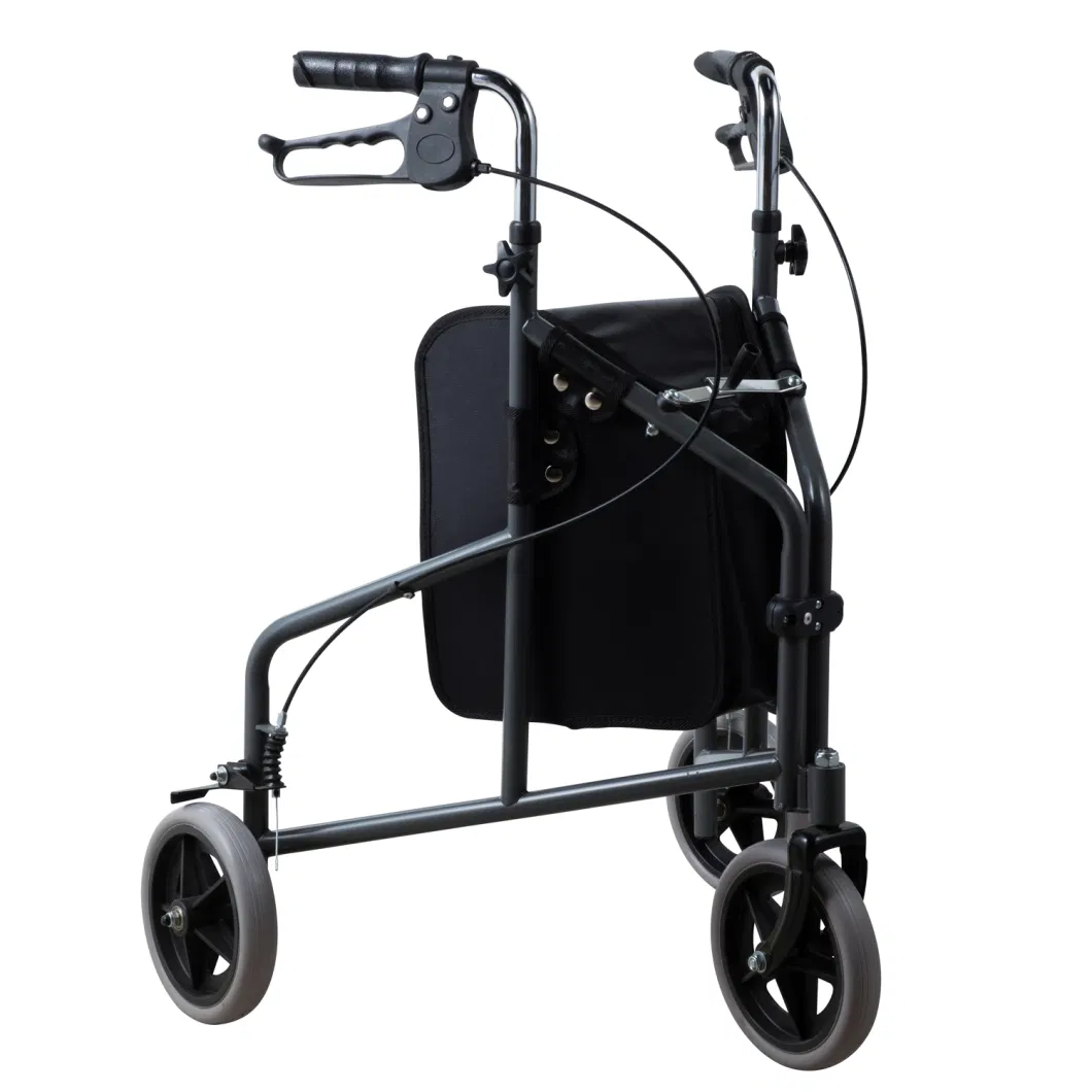 Medical Equipment Three Wheel Rollator with Basket