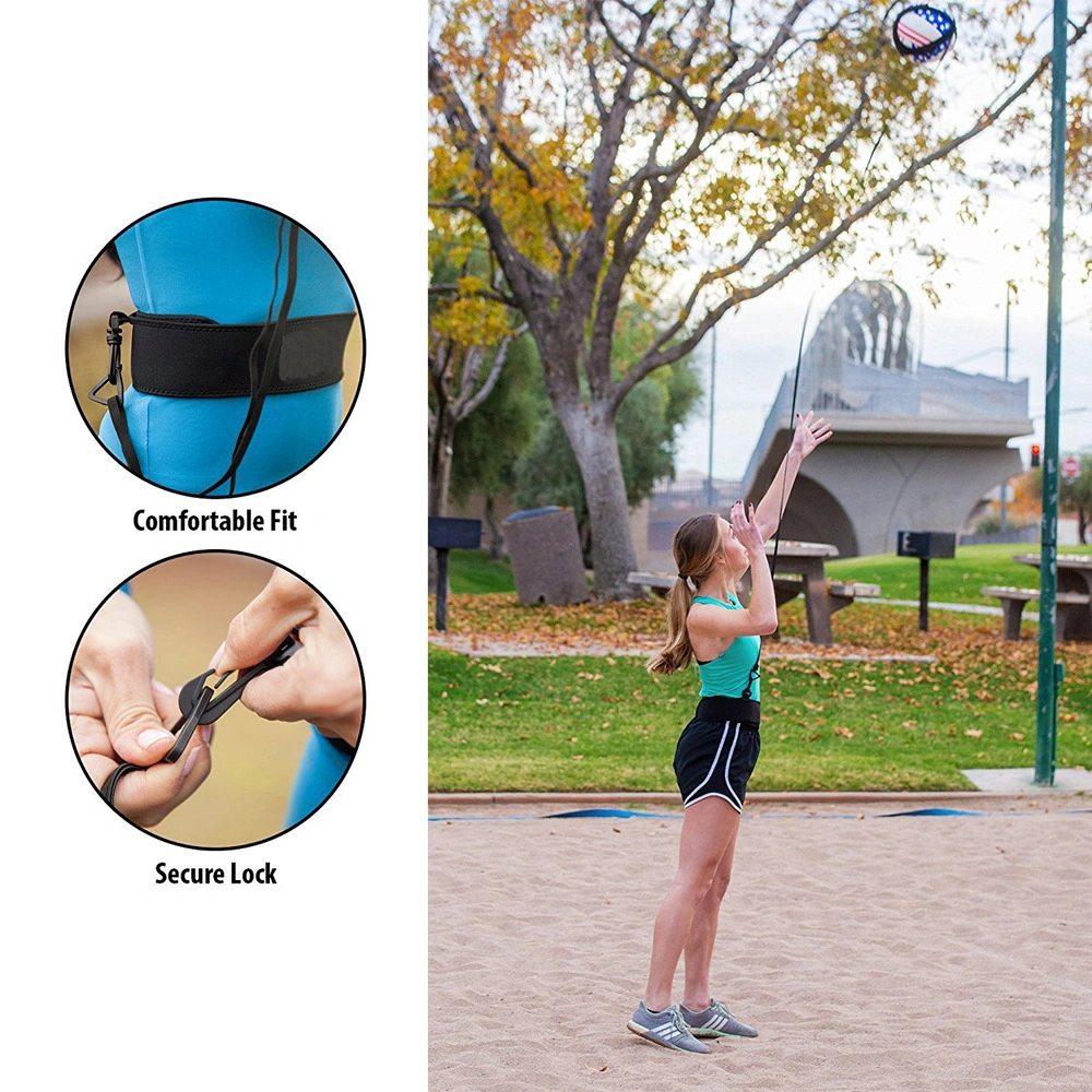 Volleyball Ball Practice Belt Training, Great Volleyball Training Aid for Solo Practice of Arm Swing Rotations, Practice Great Solo Serve Spike Trainer Wbb15126