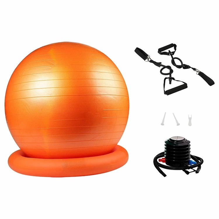 Pilates Exercise Gym PVC Yoga Ball Set Yoga Ball with Base