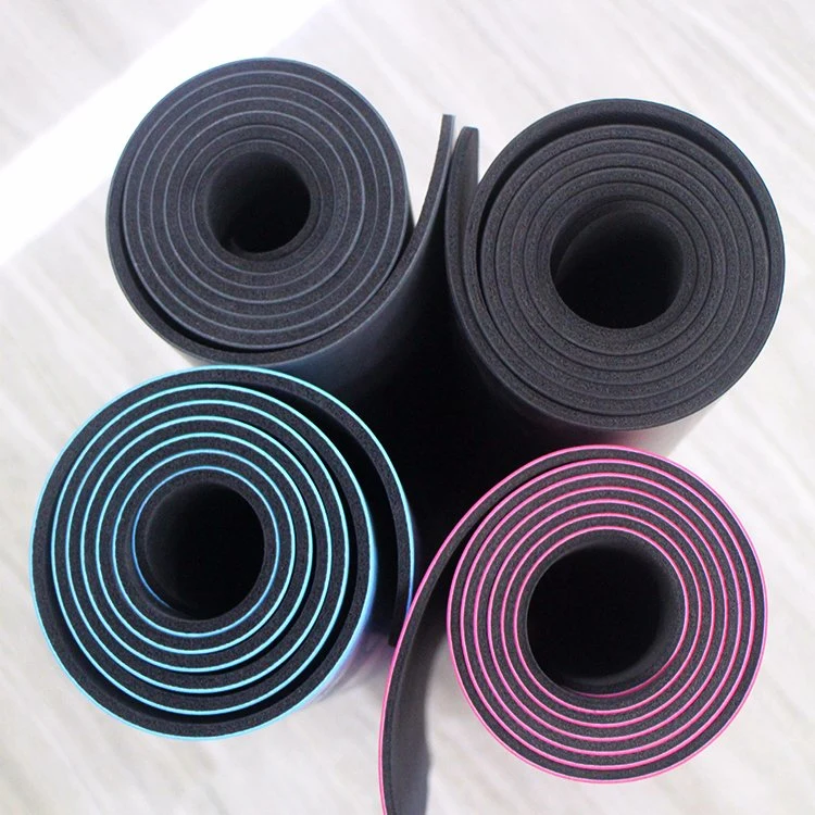 Natural Rubber PU Leather Yoga Mat Non Slip Rubber Base Liquid Absorbent PU Leather Top