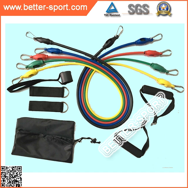 Colorful Exercise Tube Resistance Band Set