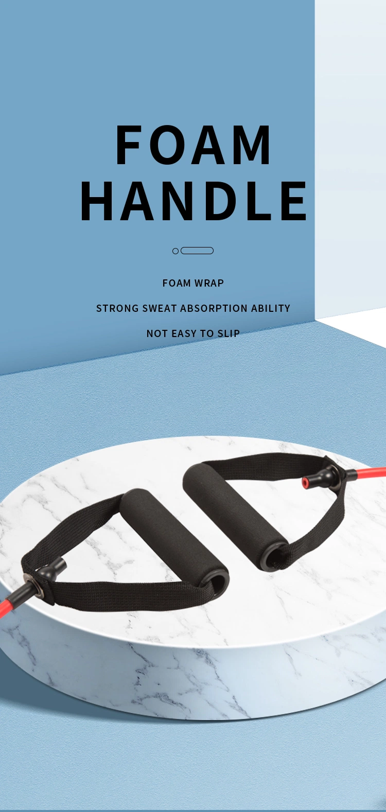 Exercise Band 4feet Battle Rope Resistance Tube with Sleeve