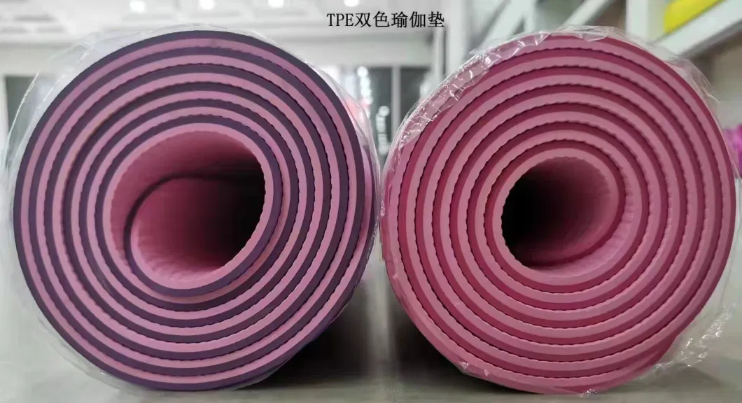Eco Friendly 10mm Home Exercise Gym Workout Sports Non Slip Custom Fitness Branded TPE PU Yoga Mat