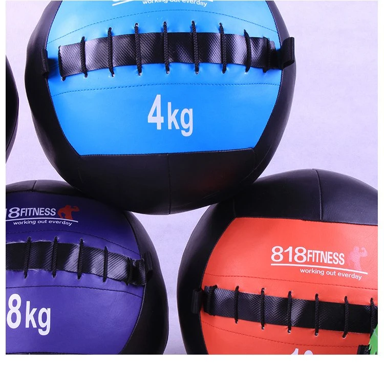 Wholesale Gym Fitness PU Soft Medicine Wall Ball Cross-Training Logo Customized Training Wall Balls