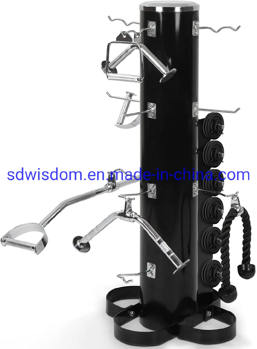 Commercial Safe Fitness Machine Gym Equipment Accessories Handle Rack with Multi Weight