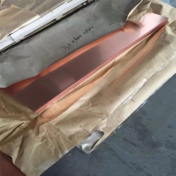Copper Sheets for Sale Grade C11000 C12200 Thickness 0 15mm 8 0mm Tia Surface Plate Balance Pure