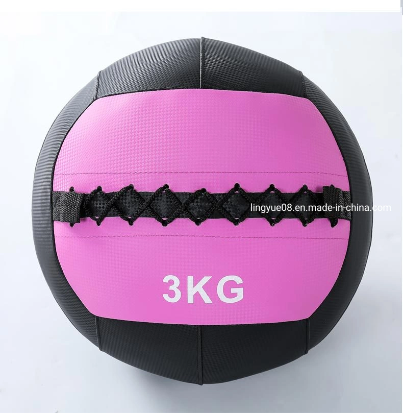 Hot Sale Durable PU Leather Soft Medicine Wall Ball for Weight Training