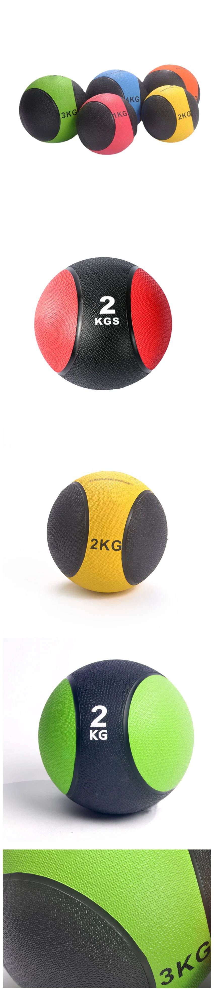 Gym Equipment Sporting Goods Body Building Durable Rubber Exercise Medicine Ball Weight Exercise Rubber Slam Ball