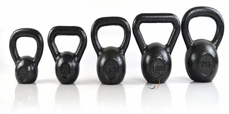 Cast Iron Kettlebell with Steel Handle