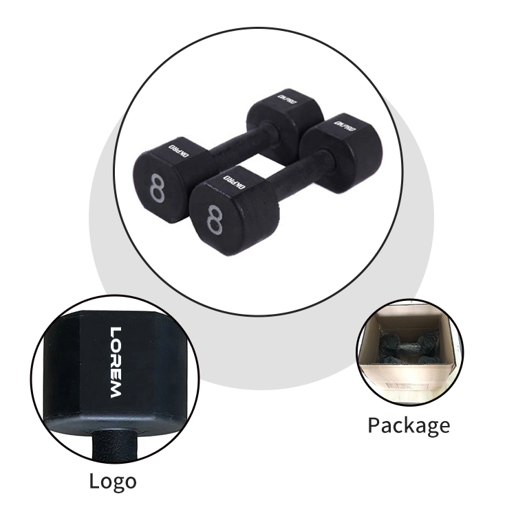 Commercial Use Weight Lifting PU Coated Dumbbell Set