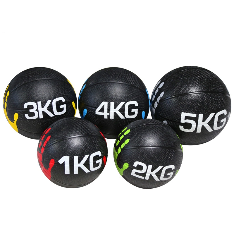 Handle Grip Rubber Gym Pilates Ball Double Dual Fitness Rubber Balls Training Elastic Balance Balls Wbb15376