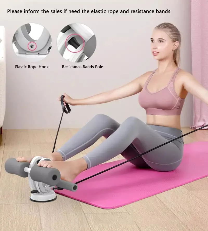 Adjustable Sit-up Abdominal Exerciser Portable Mini Size Sit-up Aid Wheel