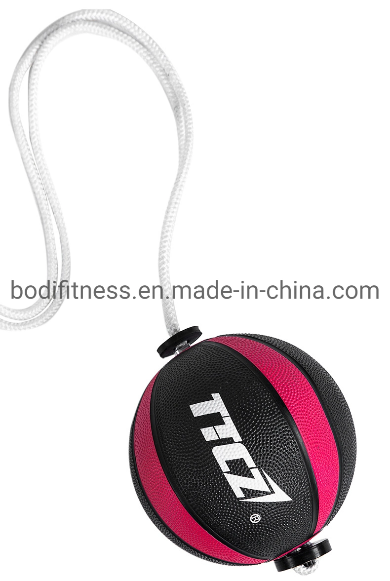 Gym Equipment Rubber Training Medicine Ball Fitness Tornado Ball with Rope