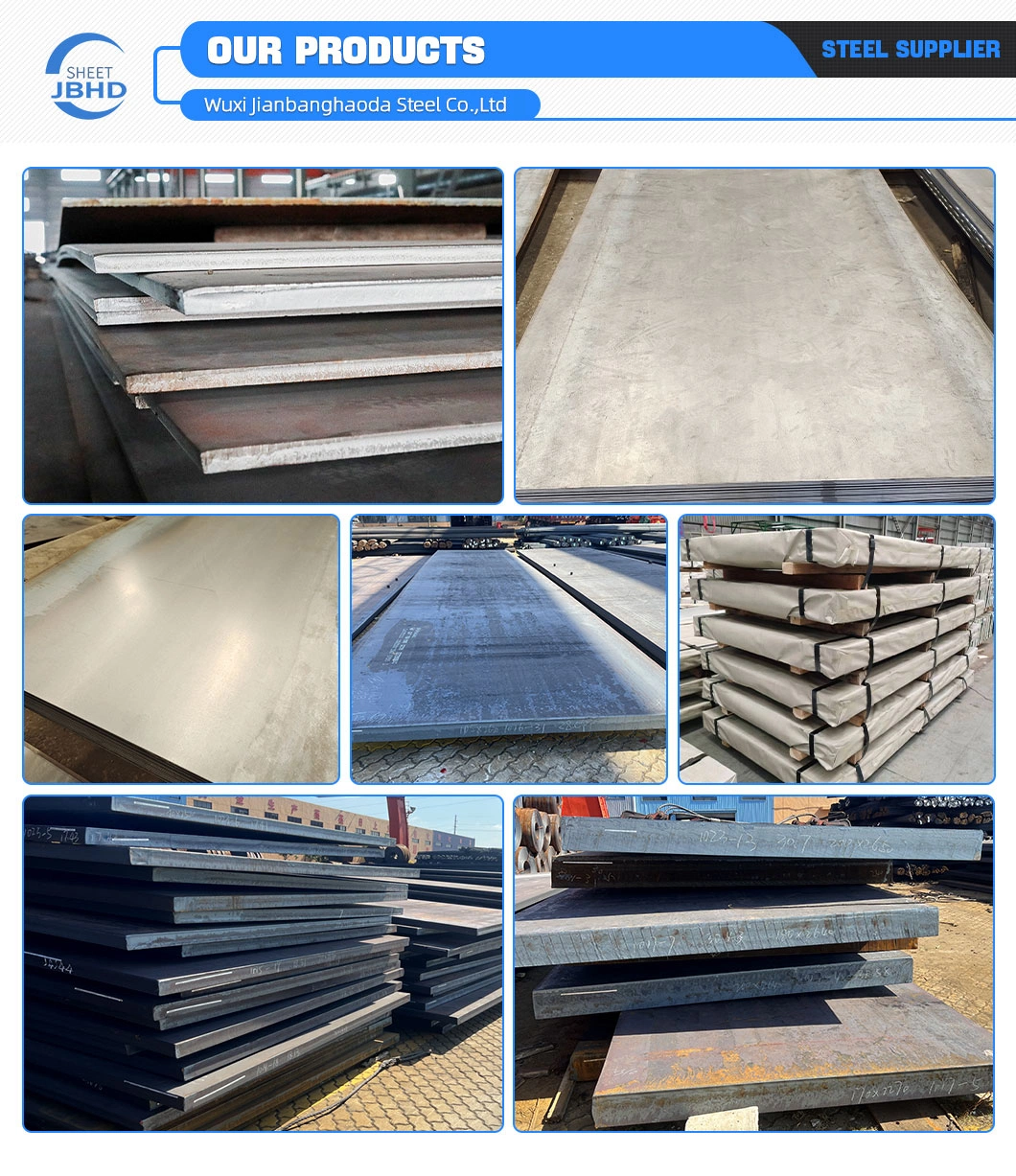 China Mill Factory (ASTM A36, SS400, S235, S355, St37, St52, Q235B, Q345B) Hot Rolled Ms Mild Carbon Steel Plate for Building Material and Construction