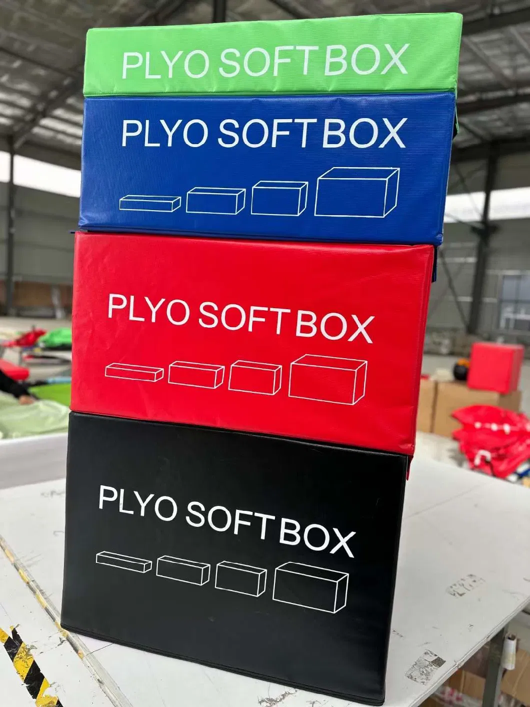 Stackable Soft Plyo Boxes, Foam Plyometric Box for Exercise, Plyometric Training