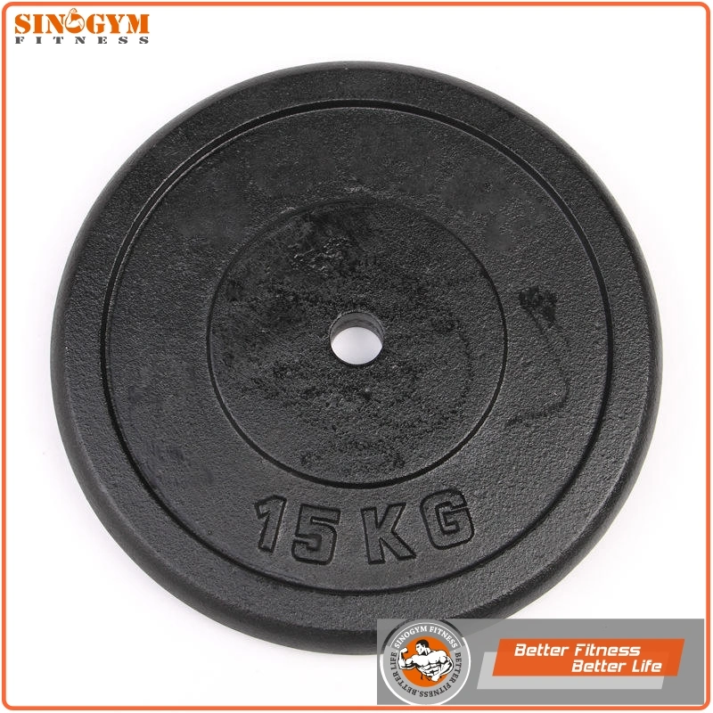 Black Paint or Hammertone Case Iron Dumbbell Weight Plate