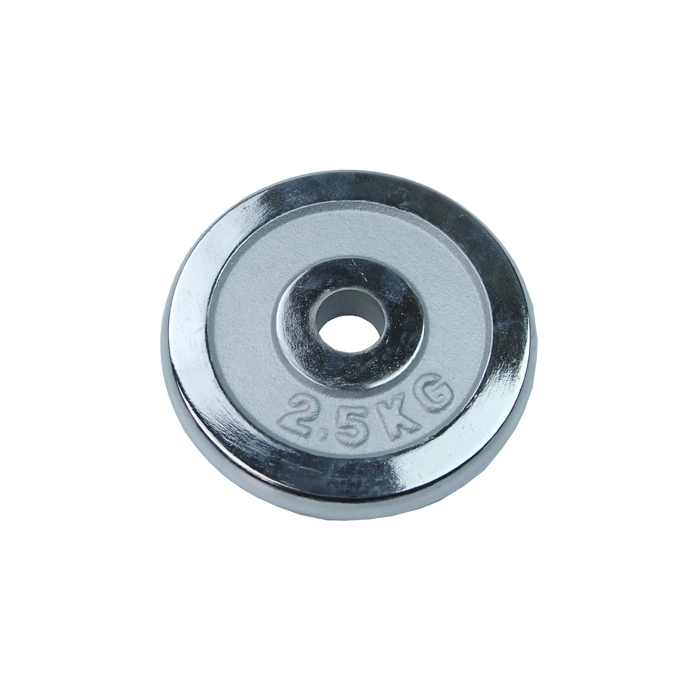 Economic Gym Equipment Chromed Coated Cast Iron Weight Plate Barbell Dumbbell Weight Plate