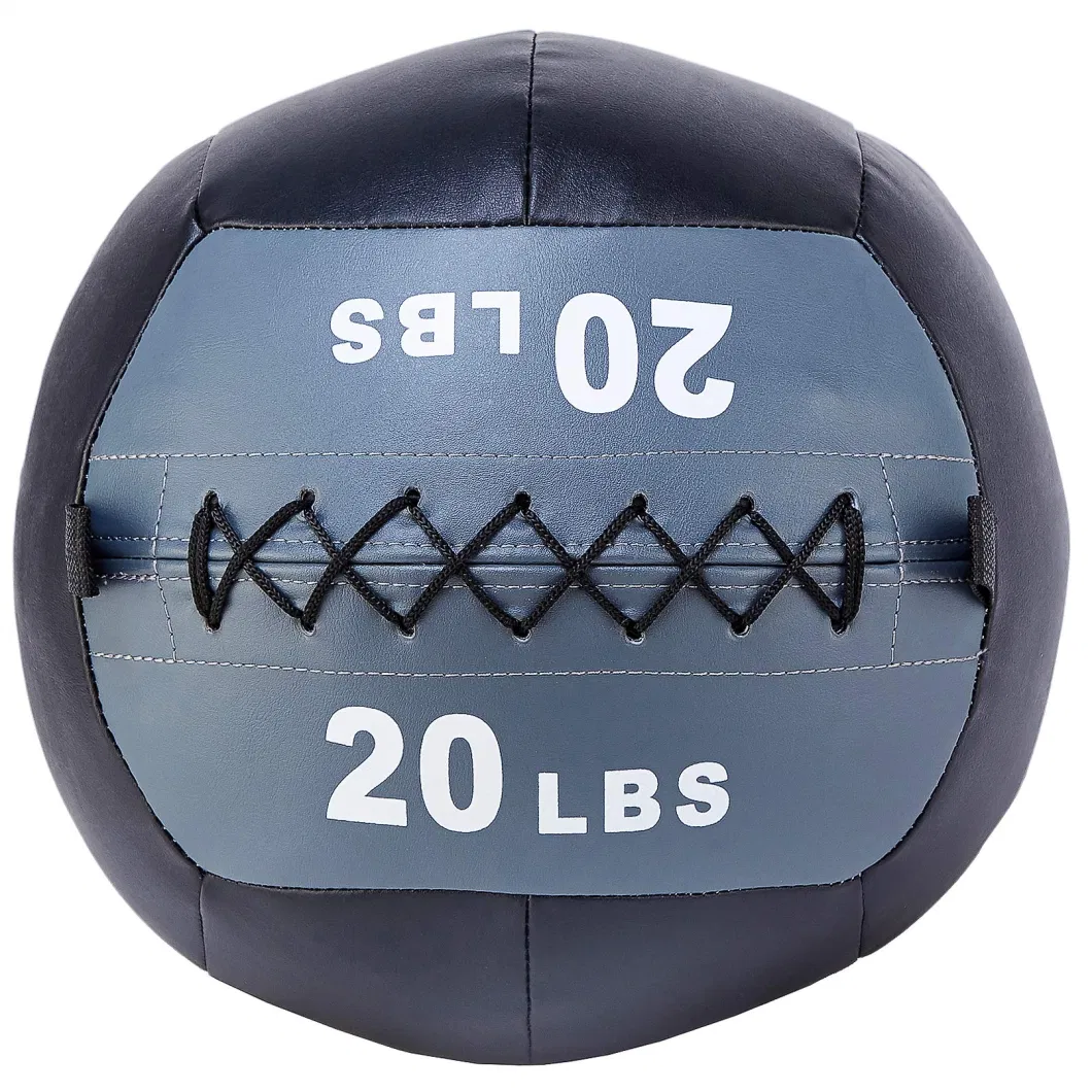 Soft Weighted Balon Medicinal PU Leather Medizinball Medicine Ball Bodybuliding Wall Ball for Sale