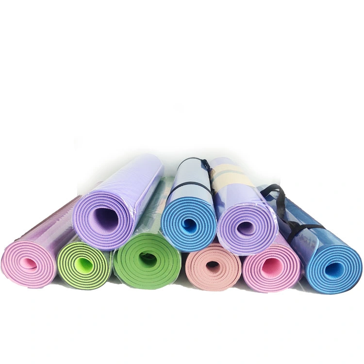 Custom Design Foldable Travel Suede Thick Yoga Mats Pattern Eco Friendly Natural Rubber Yoga Mat Set