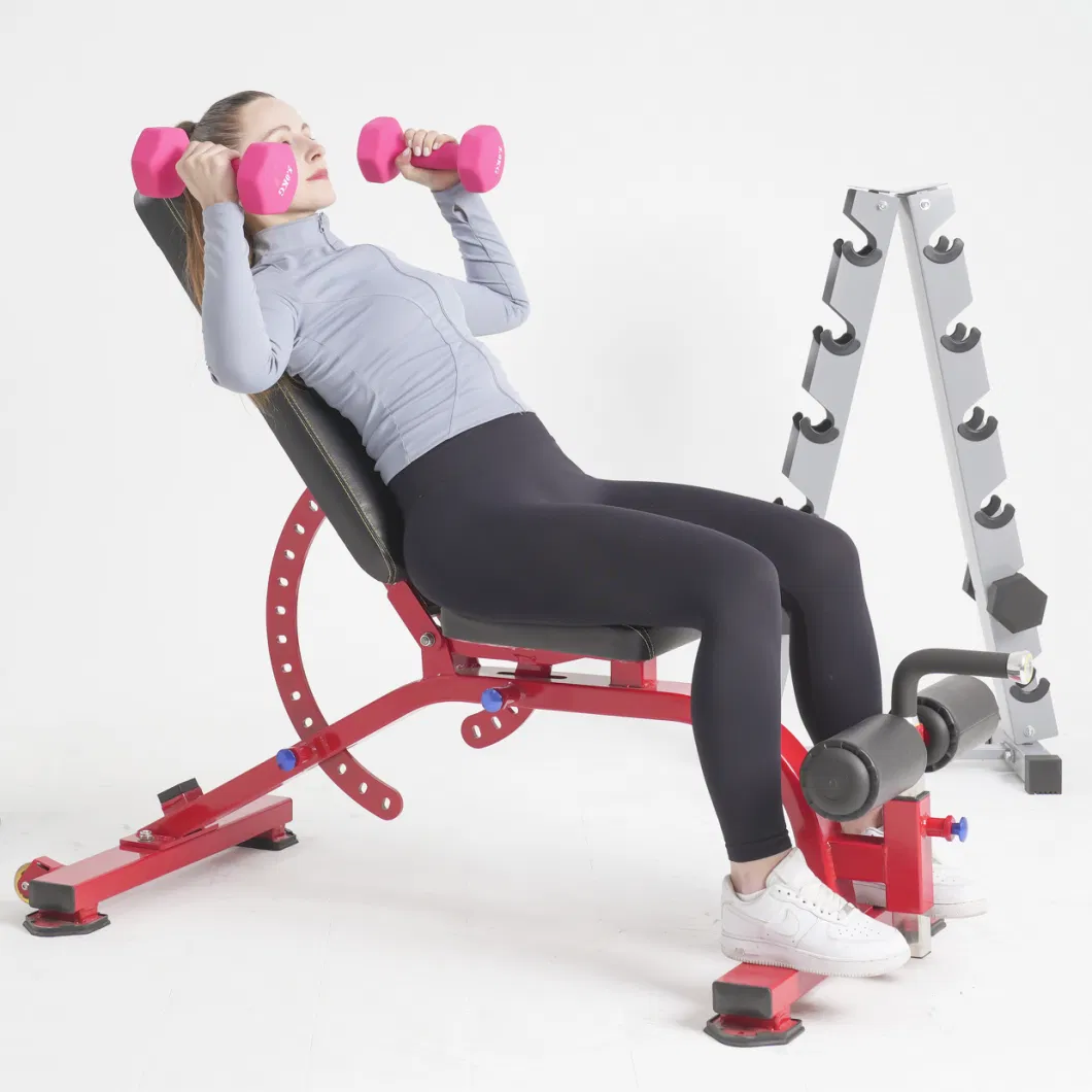 Commercial with Incline and Decline Flat Exercisefoldable Dumbbell Weight Multifunction Adjustable Bench