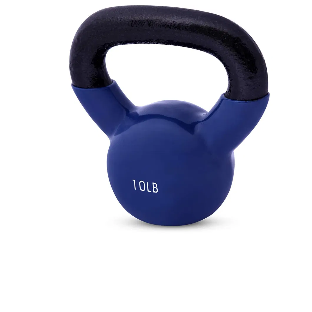 Wholesale Gym Equipment Vinyl Coated Pesas Rusas Building Color Vinyl Dipping Kettlebell