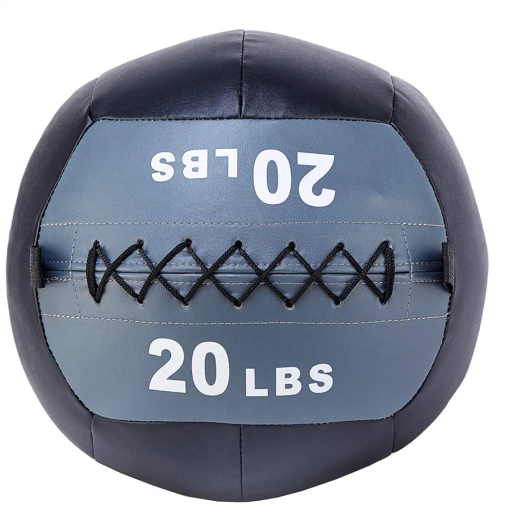 Soft Weighted Balon Medicinal PU Leather Medizinball Medicine Ball Bodybuliding Wall Ball for Sale