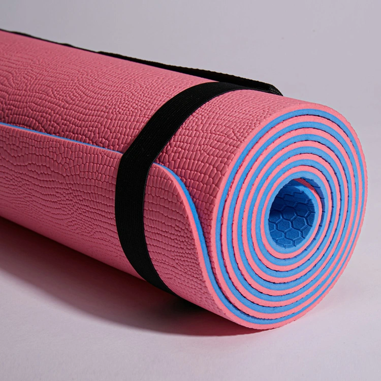 Eco Friendly 6mm EVA Foam Thick Suede Printed PU Custom TPE Pilates Yoga Mat with Logo