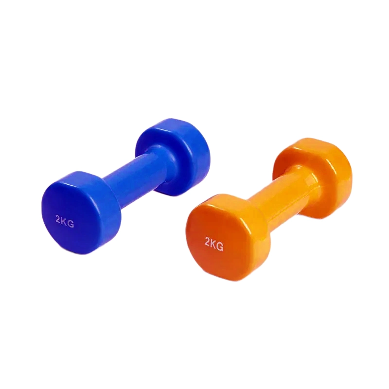 Colorful Dumbbells 1-5kg Fashion Hand Weight Gym Plastic Dumbbells Set for Women