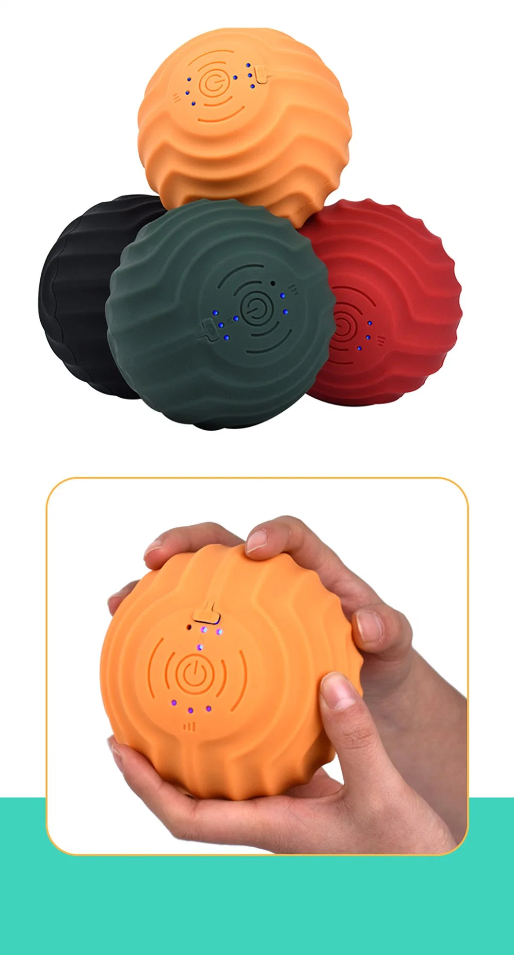 High Density Vibration Foam Roller Yoga Gym Ball