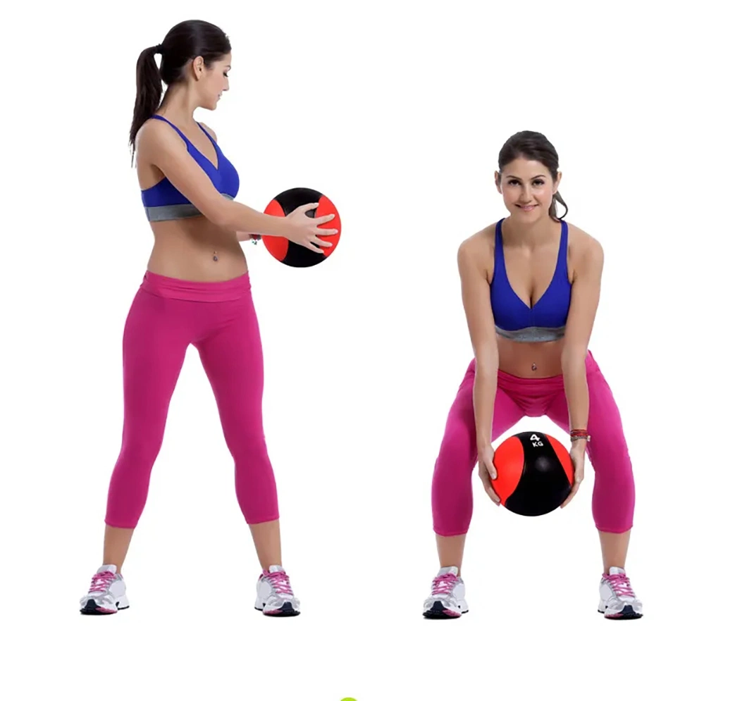 New Hot Selling Gym Workout Double Color Rubber Medicine Ball