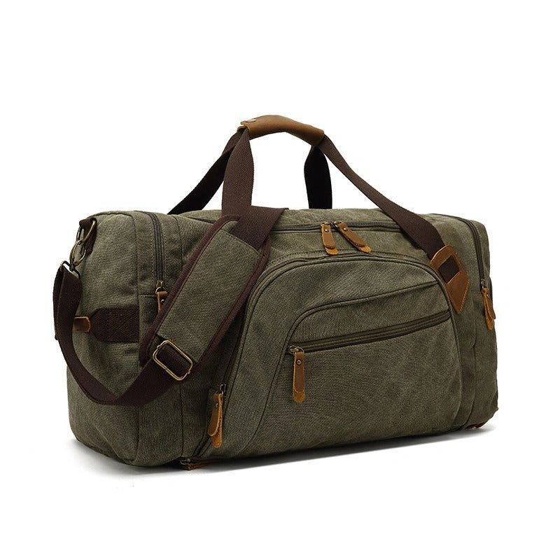 Waterproof Multi-Function Gym Bag Practical Travel Canvas Duffel Bag with Shoe Compartments