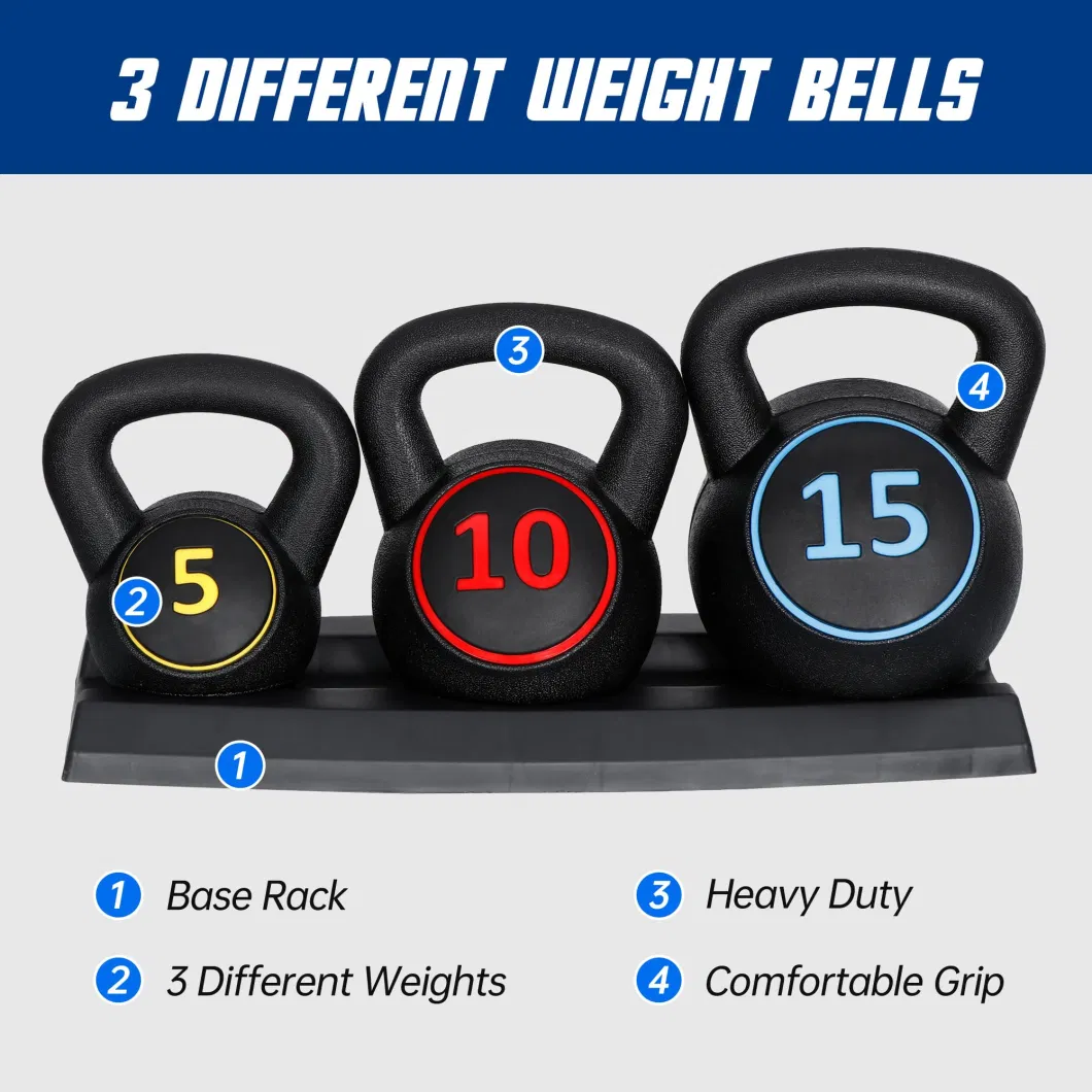 Coated Concrete Kettlebells Core Training for Home Gym Exercise Fitness