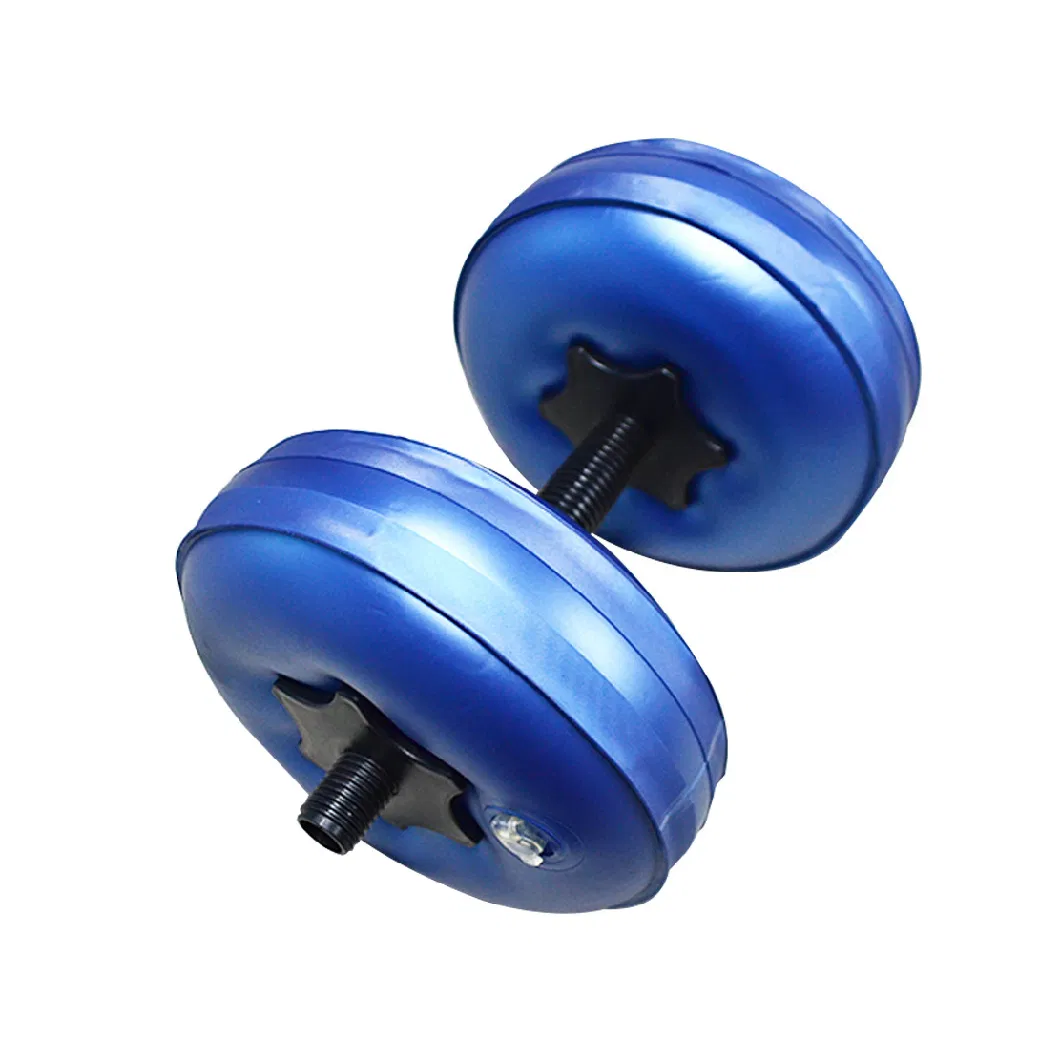 Adjustable Barbells Water Filled Dumbbell Weightlifting 2PCS Indoor PVC Body Building Workout Home Exercise Bl19013