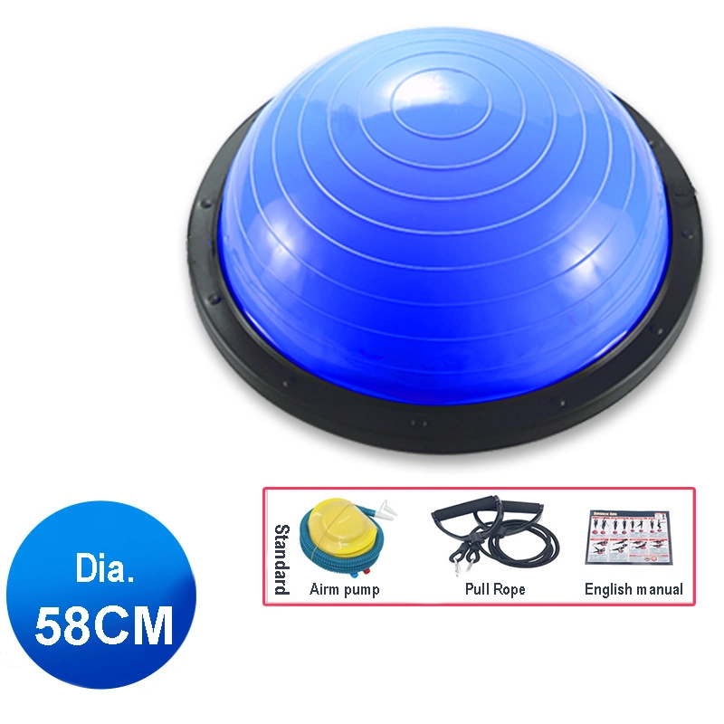 Yoga Balance Half-Fitting Ball Home Exercise Trainer 58cm Bosu Ball