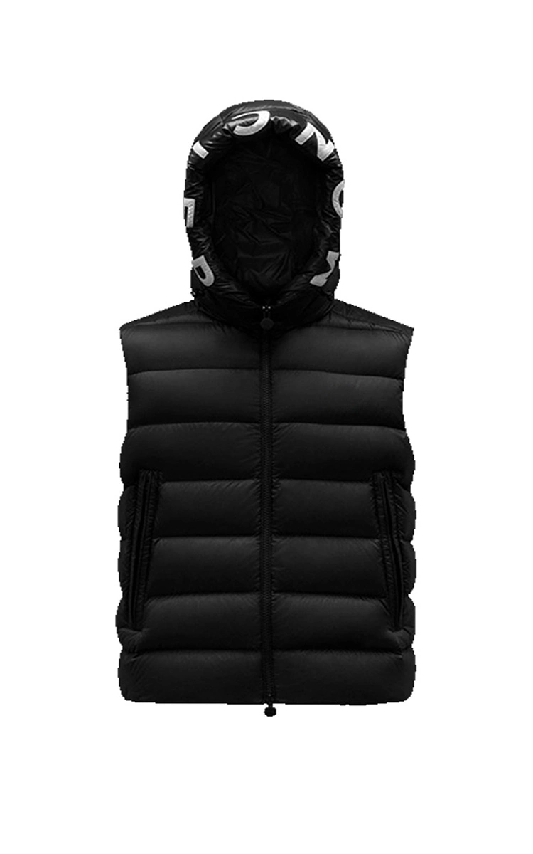 Fashion Winter Black Vest for Men Light Weight Vest Hoodies Hot Seller
