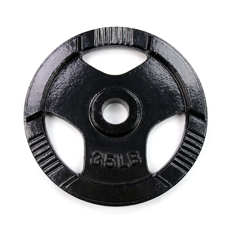 Tri Grips Black Paint Weight Plate