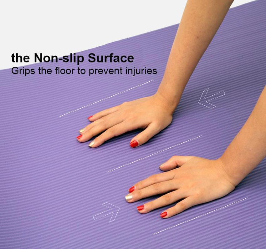 NBR Yoga Mat 10mm Thick for Gym Workout Pilates, Professional Yoga Mats