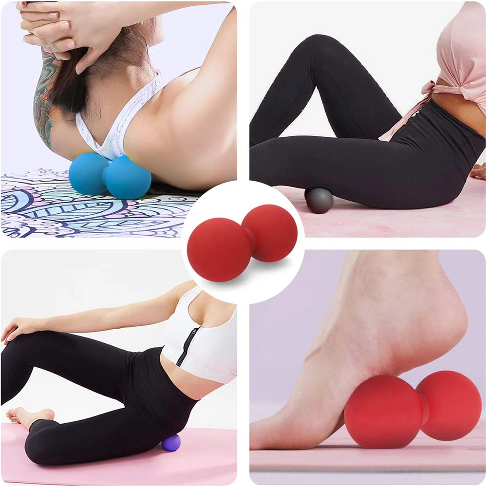 Custom Logo Yoga Mobility Exercise Hand Foot Massage Roller Back Peanut Massage Ball