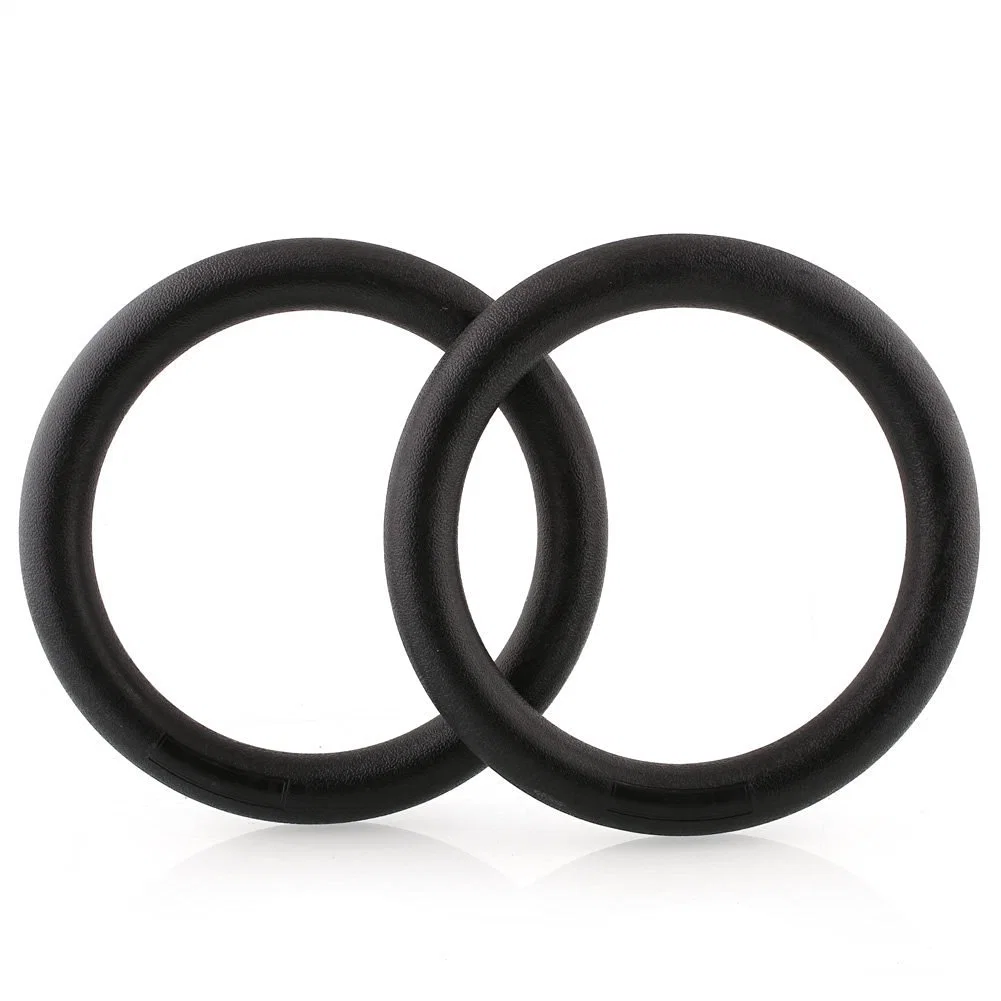 Core Fitness Strength Gymnastic Training Plastic Gym Rings with 28mm Adjustable Strap