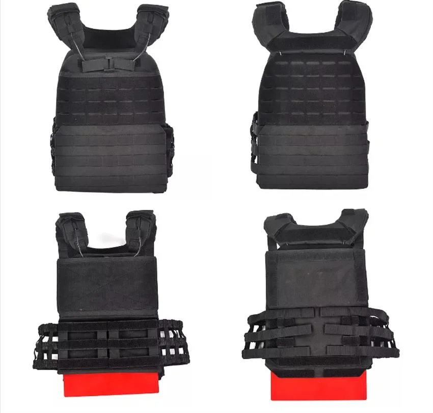 Adjustable Laser-Cut Lifting Vest Miltary Tactical Vest Body Armor Combat Nylon Hunting Molle Vest Plate Carrier Fitness Weight Vest