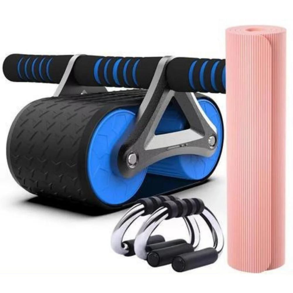 Abdominal Exercise Ab Roller Exercise Wheel Fitness Equipment Roller Wheel for Automatic Rebound Assistance and Resistance Springs Bl21126