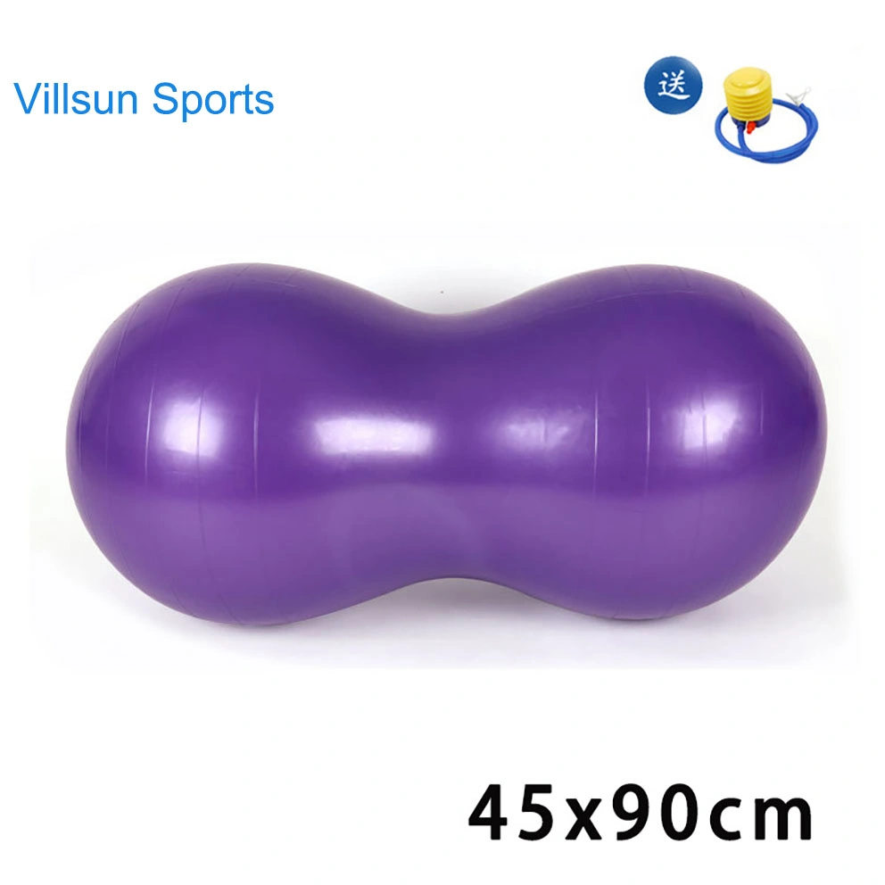 Anti Burst Yoga Ball Peanut Exercise Ball with Hand Pump