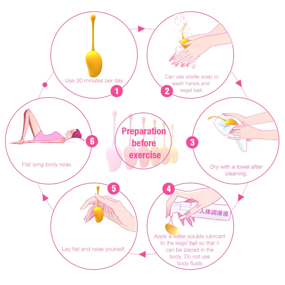 Kegel Balls Exercise Kit for Women - Medical Silicone Pelvic Floor Weight Set