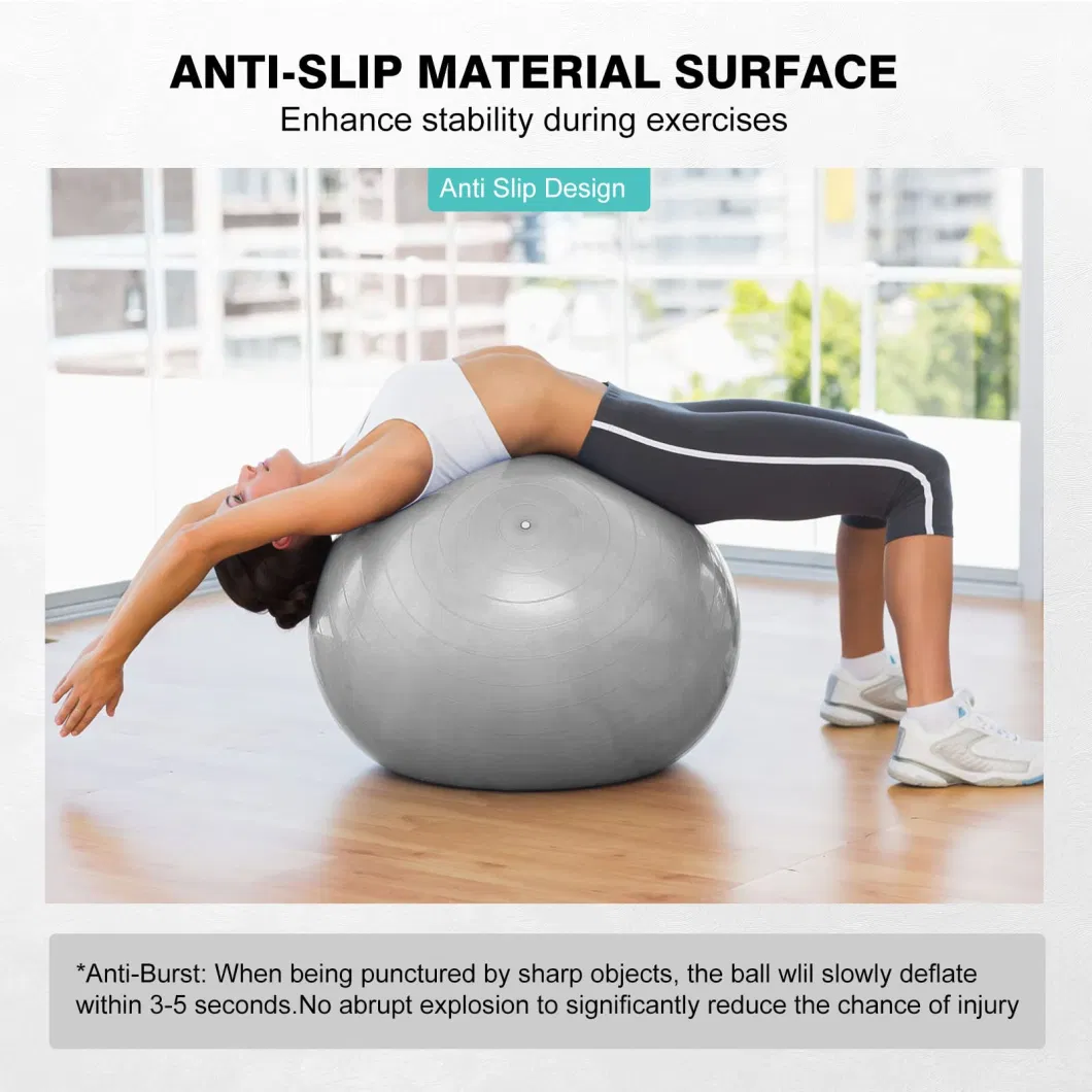 Wholesale Price Gym Fitness Thick Anti-Slip Anti-Burst Yoga Pilates Ball